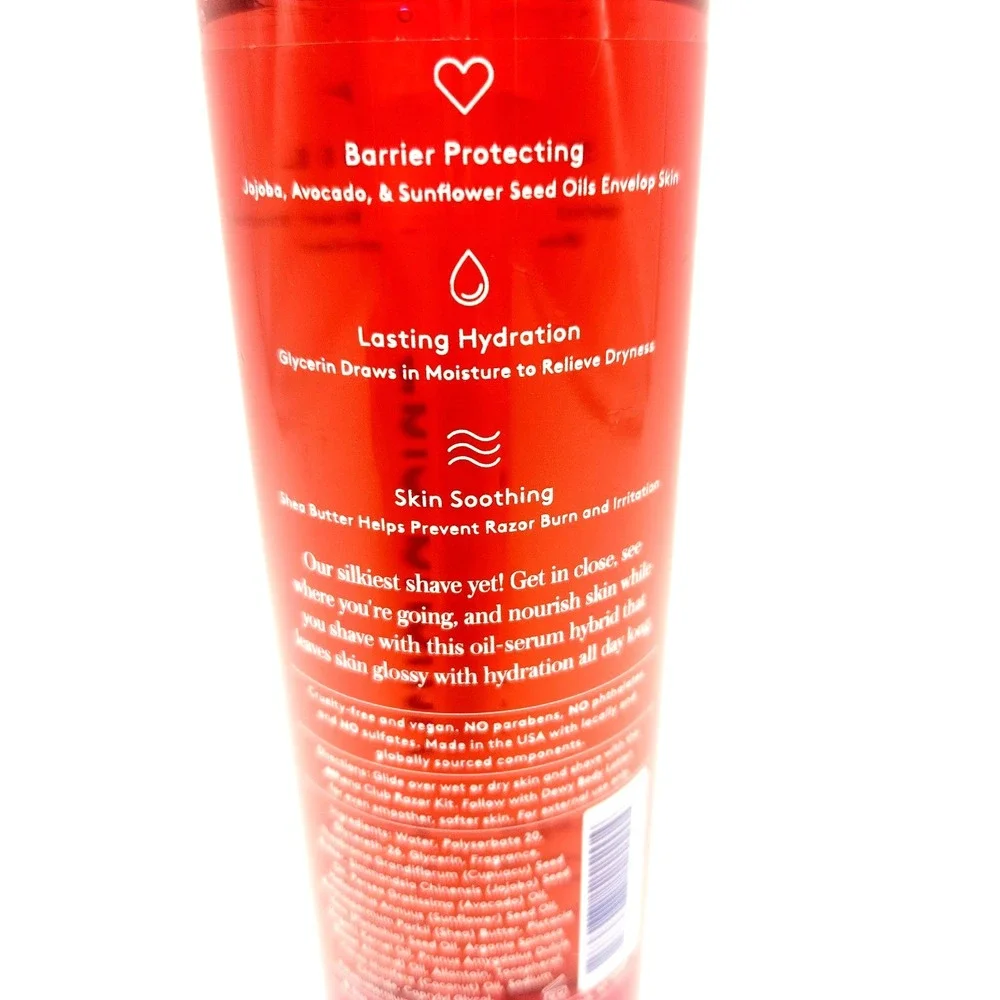 Athena Club‎ Glossy Shave Oil Super Pink 8oz Hydrating Shaving Oil